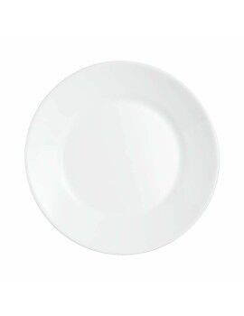 Set de Platos Arcoroc Restaurant Blanco Vidrio (Ø 23,5 cm) (6 uds)