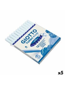 Set de Rotuladores Giotto Turbo Maxi Azul (5 Unidades)