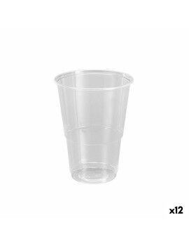 Conjunto de copos reutilizáveis Algon Plástico Transparente 50 Peças 330 ml (12 Unidades)