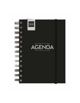 Agenda Finocam Negro 1/8 12 x 16,4 cm 2024-2025