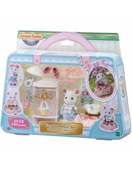 Playset Sylvanian Families The fashion suitcase and big sister marshmallow mouse For Children