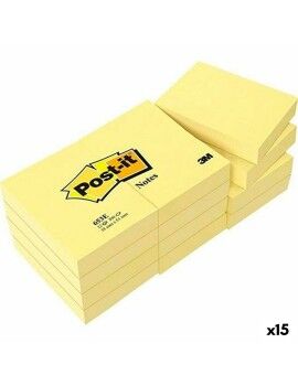 Bloc de Notas Post-it 38 x 51 mm Amarillo (15 Unidades)