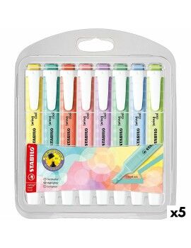 Set de Marcadores Fluorescentes Stabilo Swing Cool Pastel Multicolor (5 Unidades)