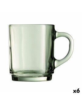 Taza Luminarc Alba Verde Vidrio 250 ml (6 Unidades)