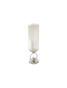 Vaso DKD Home Decor Champanhe Cristal Alumínio (15 x 15 x 56 cm)