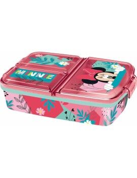 Fiambrera de Compartimentos Minnie Mouse 19,5 x 16,5 x 6,7 cm Polipropileno