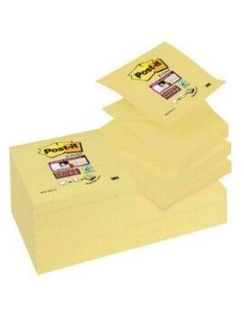 Notas Adhesivas Post-it CANARY YELLOW Amarillo 7,6 x 7,6 cm 12 Piezas 76 x 76 mm