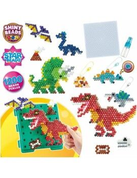 Jogo de Trabalhos Manuais Aquabeads The land of dinosaurs Multicolor