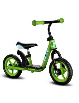 Bicicleta Infantil Skids Control Verde Acero Reposapiés