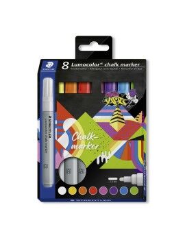 Rotuladores de tiza líquida Staedtler Lumocolor 344 8 Piezas