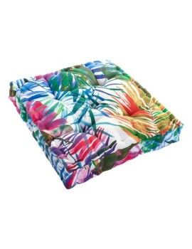 Almofada DKD Home Decor 8424001666423 Oceano Poliéster Alumínio Multicolor Tropical Folha de...