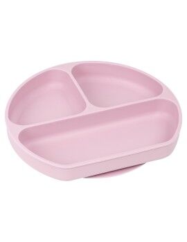 Prato de silicone com ventosa Safta M923 Silicone Ventosa Cor de Rosa (20,5 x 2,5 x 18 cm)