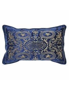 Almofada DKD Home Decor 8424001850358 Dourado 50 x 10 x 30 cm Azul Marinho