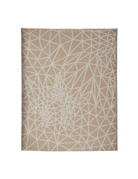 Mantel Abstracto Beige Jacquard Blanco (140 x 180 cm)