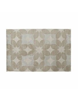 Alfombra DKD Home Decor Beige Poliéster Algodón Círculos (120 x 180 x 0.9 cm)