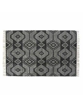 Alfombra DKD Home Decor Blanco Negro Algodón (160 x 230 x 1 cm)