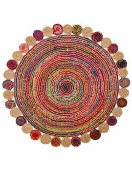 Alfombra DKD Home Decor Algodón Multicolor Jute (200 x 200 x 1 cm)