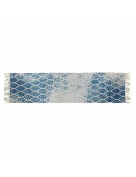 Alfombra DKD Home Decor Azul Algodón Chenille (60 x 240 x 1 cm)