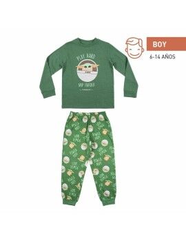 Pijama Infantil The Mandalorian Verde-escuro