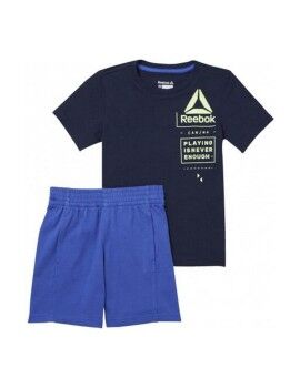 Conjunto Deportivo para Niños Reebok B ES SS SET CF4289 Marino