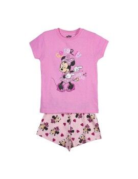 Pijama de Verão Minnie Mouse Cor de Rosa