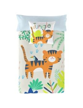 Capa nórdica Naturals Tiger Solteiro 180 x 220 cm