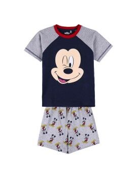 Pijama de Verano Mickey Mouse Gris