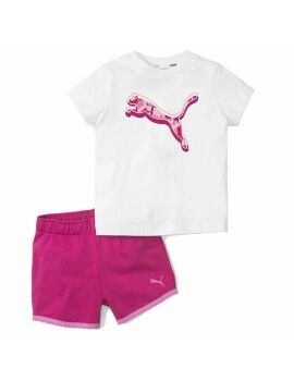 Conjunto Deportivo para Niños Puma Minicats Alpha Rosa