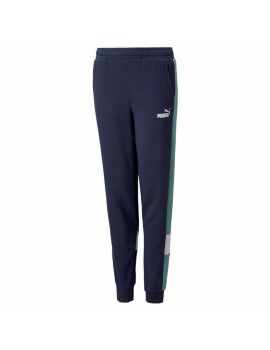 Calças de Treino Infantis Puma Essential+ Colorblock B Azul escuro