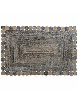 Alfombra DKD Home Decor Azul Multicolor Indio (200 x 290 x 1 cm)