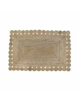 Alfombra DKD Home Decor Marrón Natural 160 x 230 x 1 cm