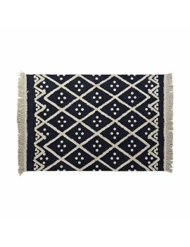 Alfombra DKD Home Decor Beige Azul marino 120 x 180 x 0,7 cm