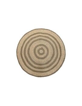 Alfombra DKD Home Decor Beige Marrón (150 x 1 x 150 cm)