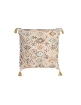 Cojín DKD Home Decor Beige Rombos 60 x 20 x 60 cm