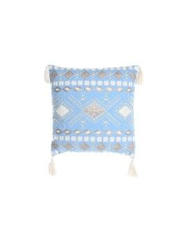 Almofada DKD Home Decor Azul Branco 40 x 15 x 40 cm