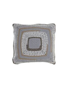 Cojín DKD Home Decor Natural Gris 40 x 10 x 40 cm Boho