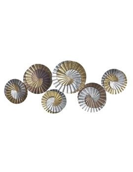 Decoração de Parede DKD Home Decor Metal Multicolor Oriental Espirais (104 x 4,5 x 43 cm)