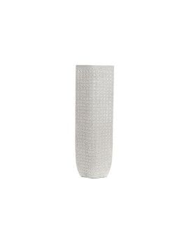 Vaso DKD Home Decor 20 x 12 x 58 cm Branco Resina Moderno