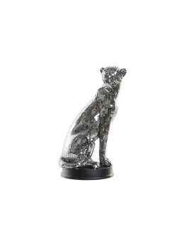 Figura Decorativa DKD Home Decor Plateado Leopardo Resina (19,5 x 16 x 31,5 cm)