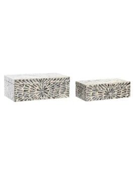 Guarda-Joias DKD Home Decor Madrepérola Moderno (36 x 20 x 13 cm)