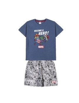 Pijama Infantil Marvel Gris