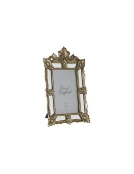 Marco de Fotos DKD Home Decor Champán Resina Cristal Espejo Shabby Chic 16 x 2 x 25 cm