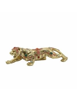 Figura Decorativa DKD Home Decor 39 x 11 x 10 cm Dorado Colonial Pantera