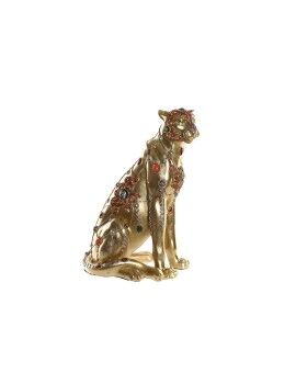 Figura Decorativa DKD Home Decor Leopardo Resina Colonial (25,5 x 17 x 33 cm)