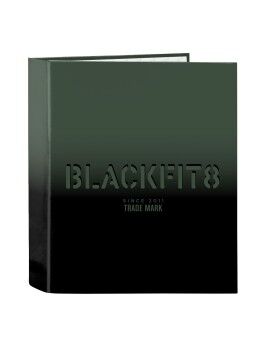 Carpeta de anillas BlackFit8 Gradient Negro Verde militar A4 27 x 33 x 6 cm