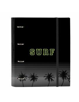 Carpeta de anillas Safta Surf A4 Negro (27 x 32 x 3.5 cm)