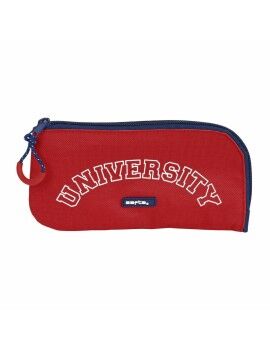 Bolsa Escolar Safta University Vermelho Azul Marinho (23 x 11 x 1 cm)