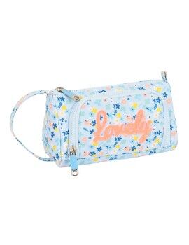 Estuche Escolar con Accesorios Moos Lovely Azul (32 Piezas)