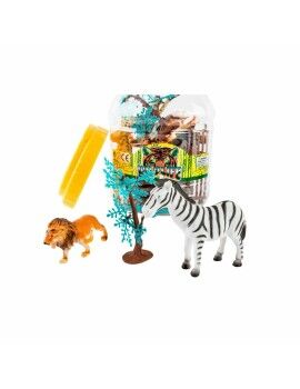 Set de Figuras de Animales DKD Home Decor PVC Aluminio (2 Unidades)