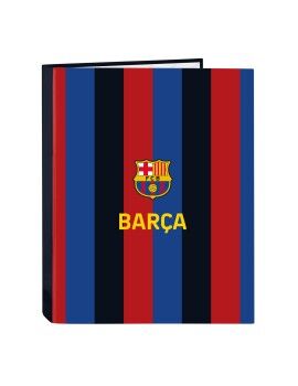 Carpeta de anillas F.C. Barcelona Granate Azul marino A4 26.5 x 33 x 4 cm